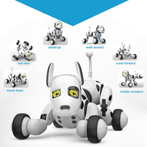 DIMEI 9007A Smart Robot Dog 2.4G Wireless Remote Control Kids Toy Intelligent Talking Robot Dog Toy Electronic Pet Birthday Gift